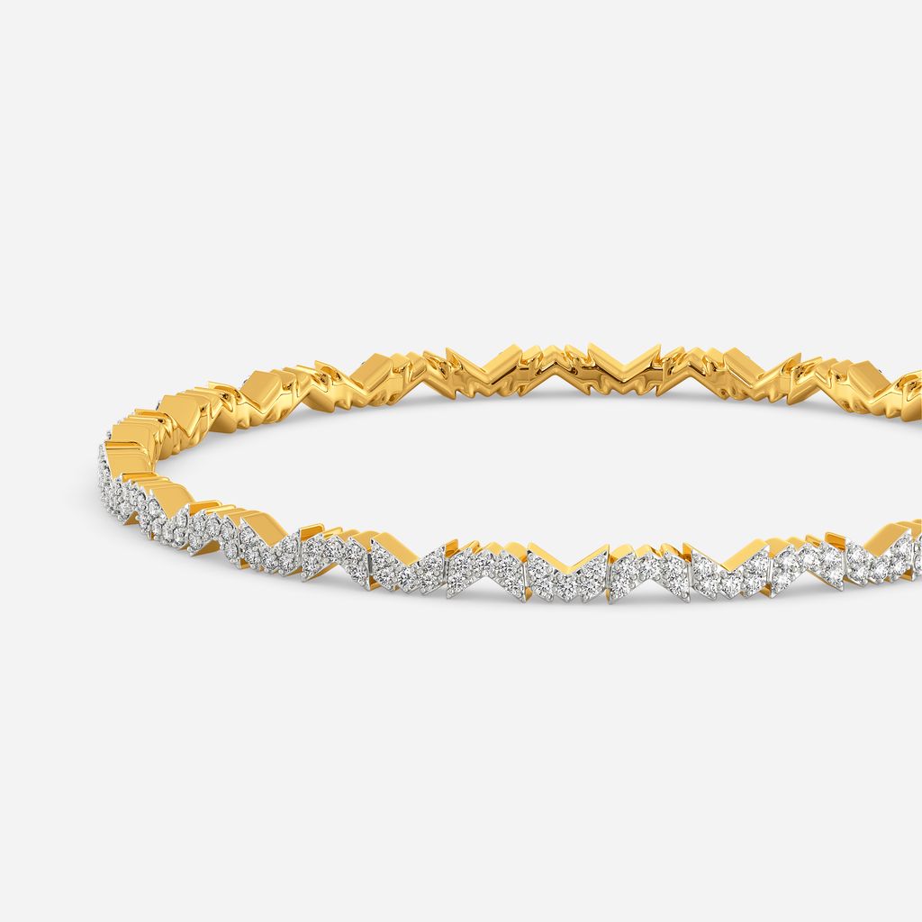 Logo Squared Diamond Bangles