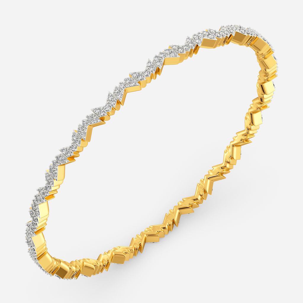 Logo Squared Diamond Bangles