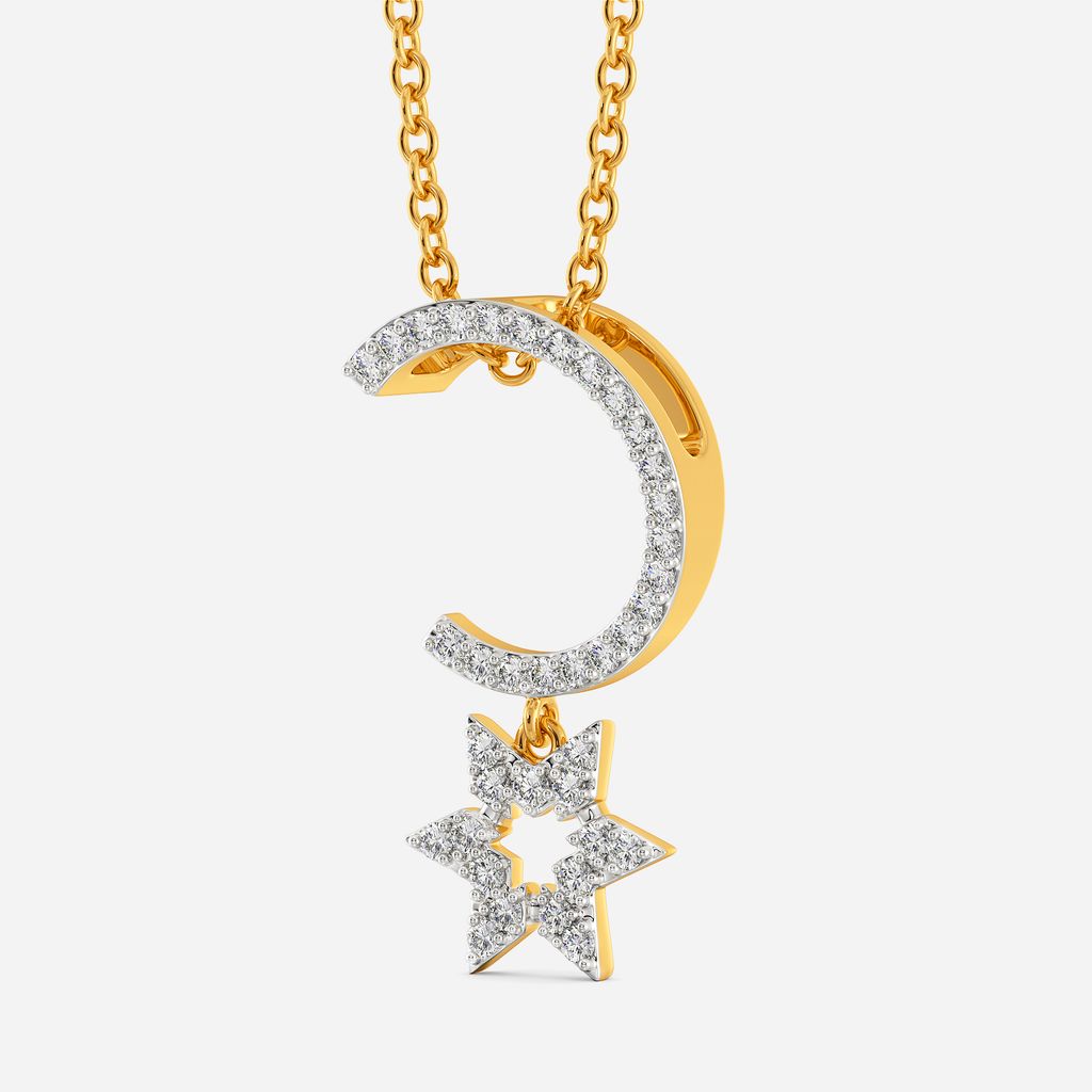 Symbol O Star Diamond Pendants