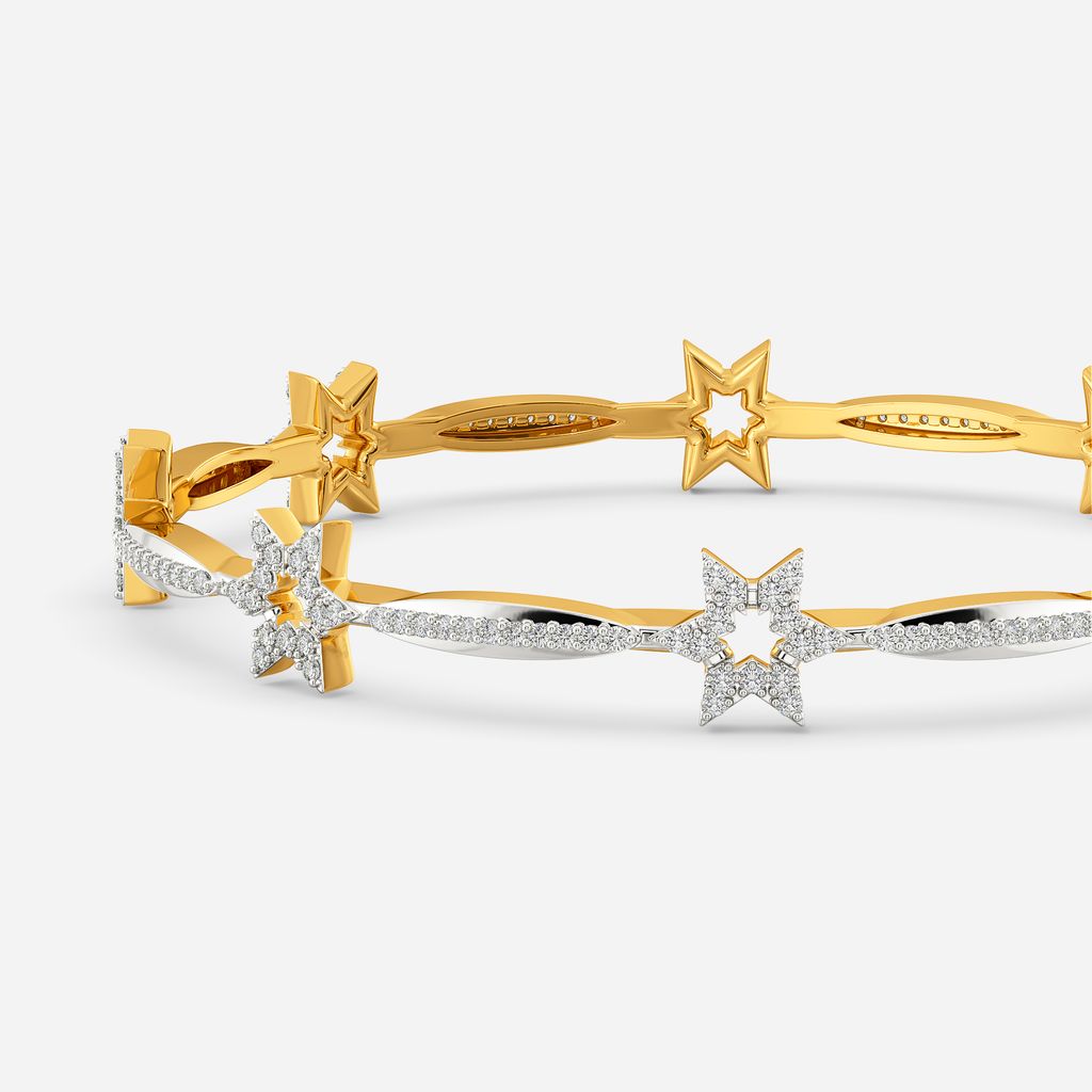 Star Crest Diamond Bangles
