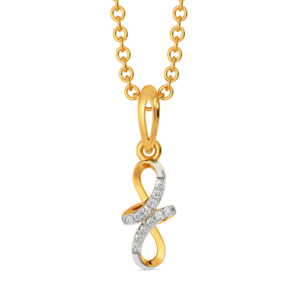 Loops That Wander Diamond Pendants