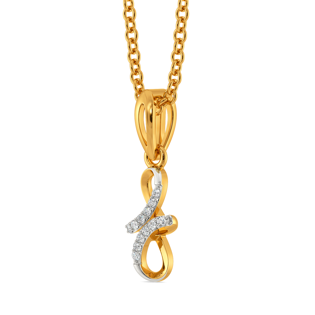 Loops That Wander Diamond Pendants