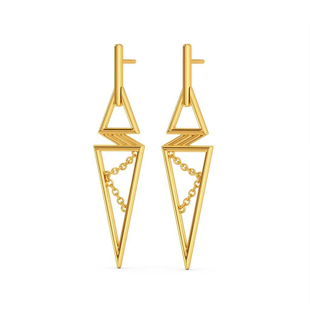 Leather Weather Gold Earrings