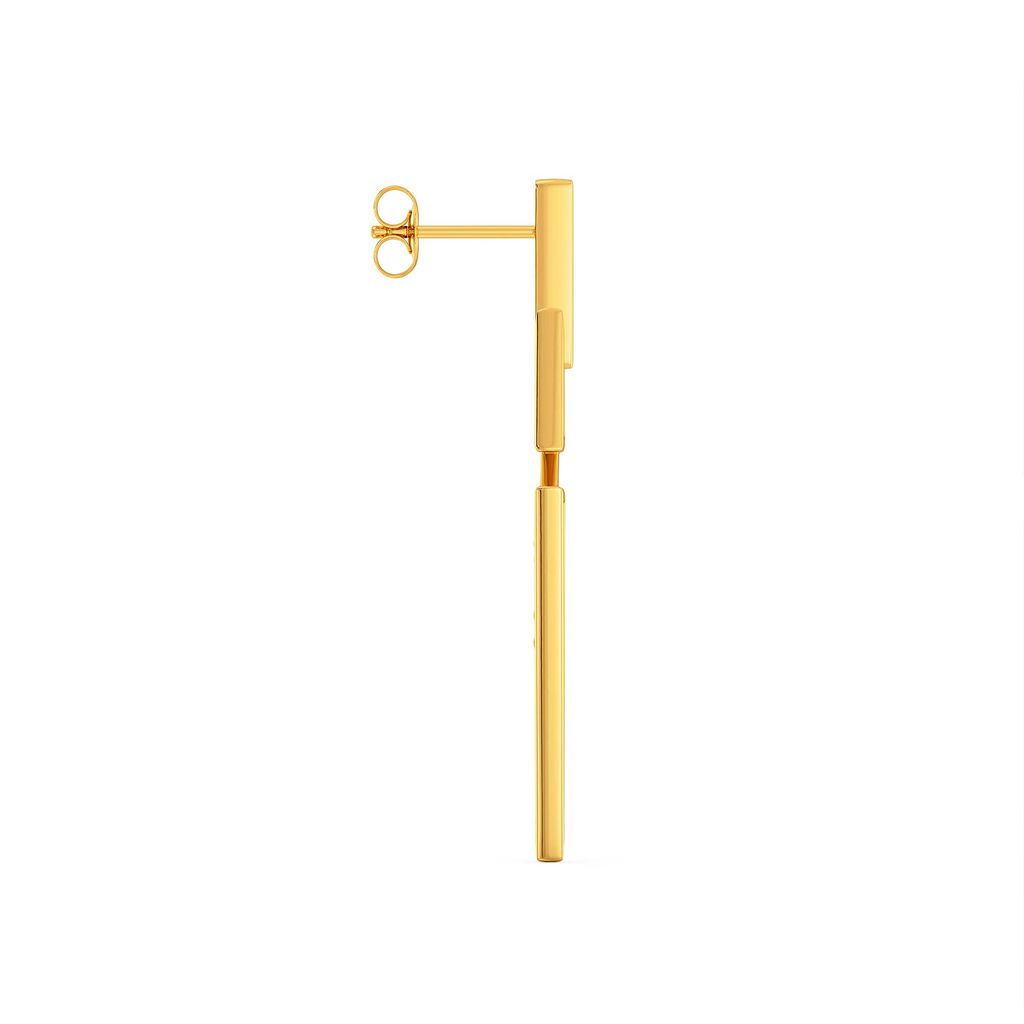 Leather Weather Gold Earrings