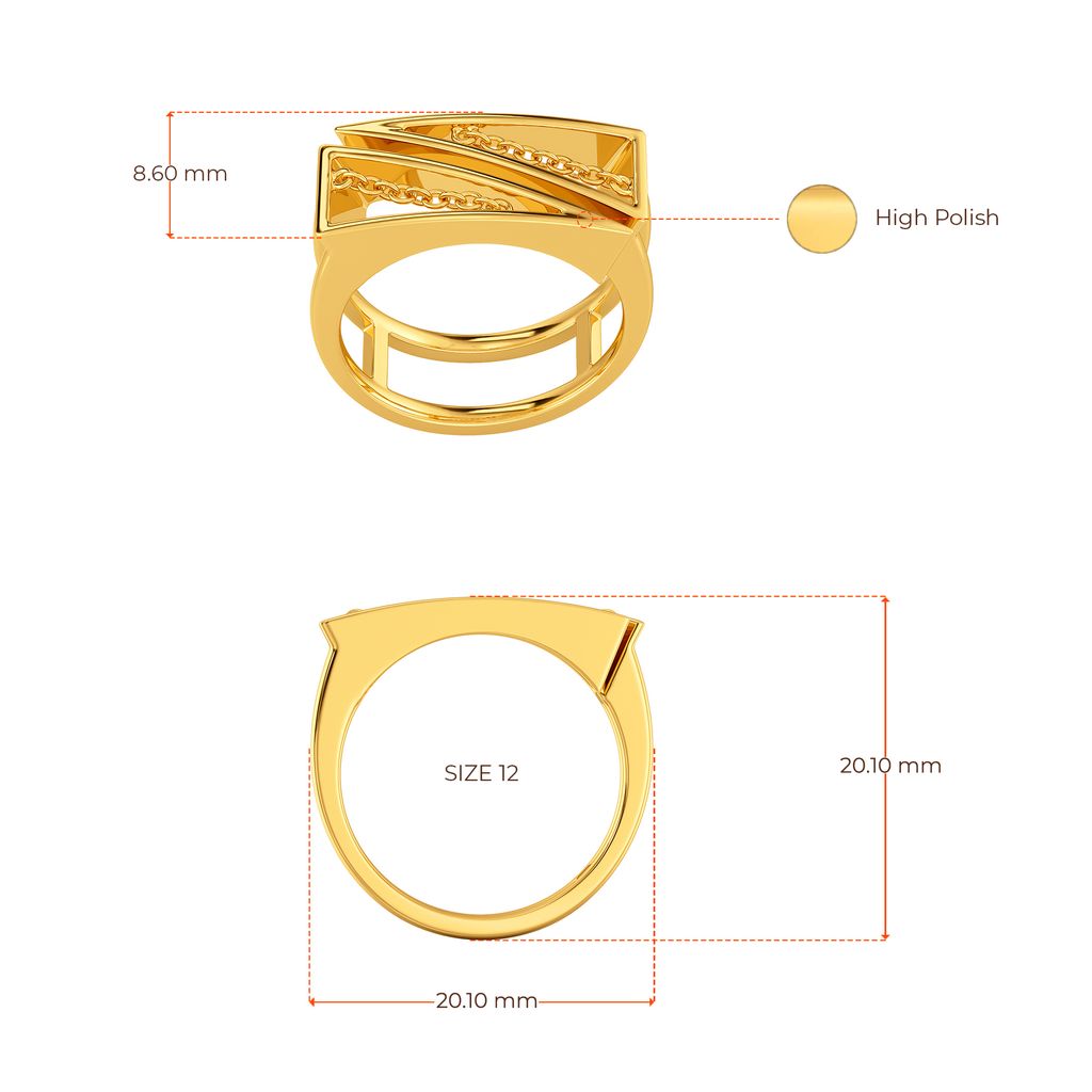 Leather Weather Gold Rings image