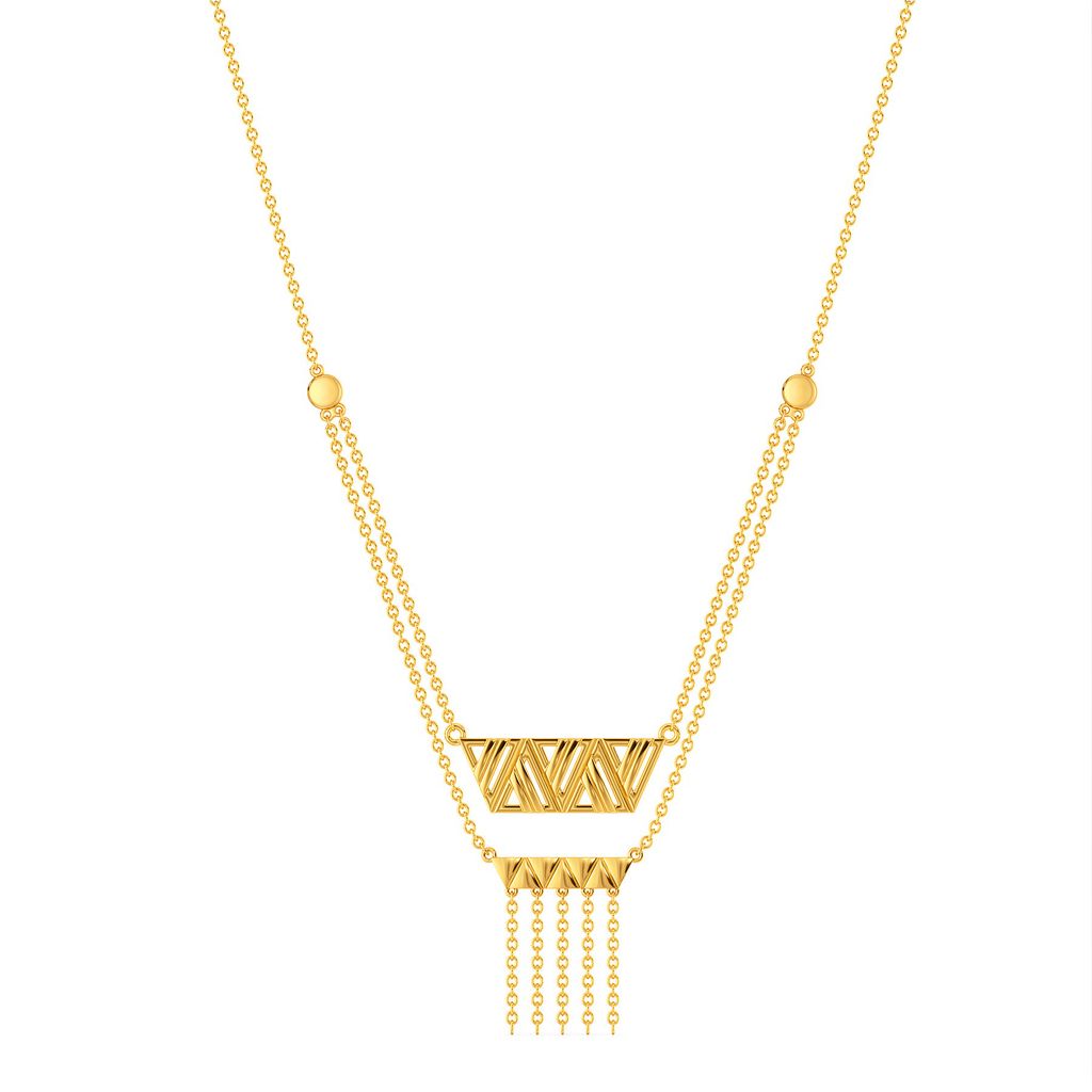 Leather Weather Gold Necklaces