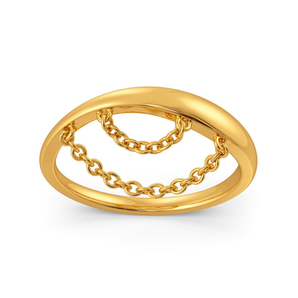 My Leather Piece Gold Rings alternate view 3