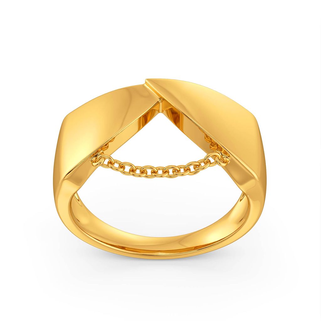 Leather Canvas Gold Rings alternate view 2