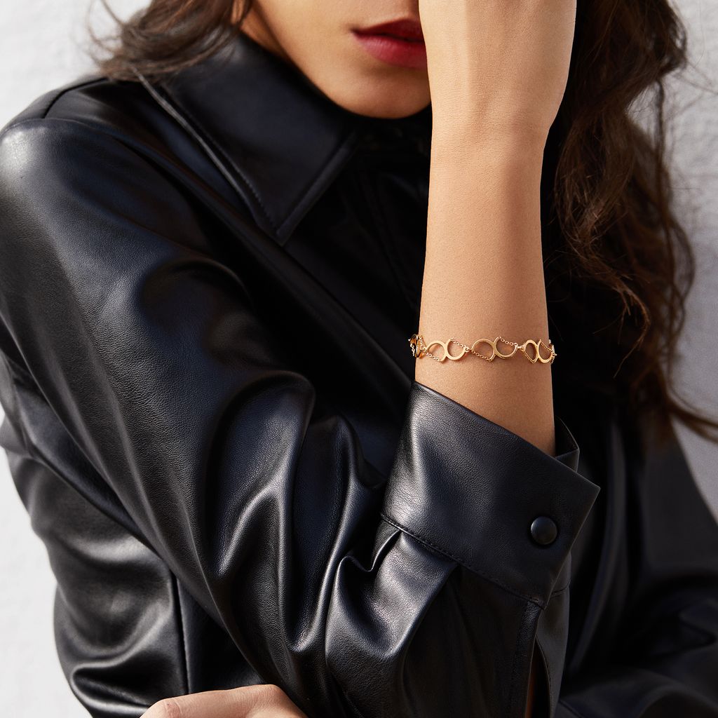 Hide in Bold Gold Bracelets