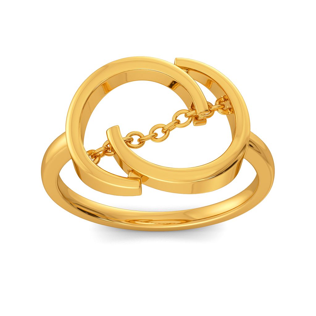 Hide in Bold Gold Rings alternate view 2