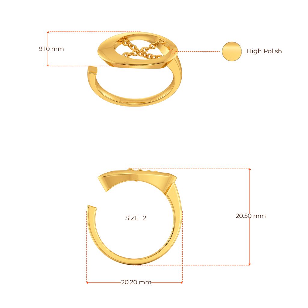 Daring Leather Gold Rings image