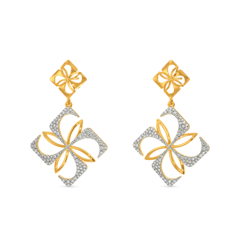Dare to Bloom Diamond Earrings