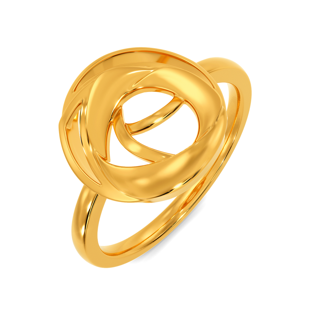 Artsy Bloom Gold Rings