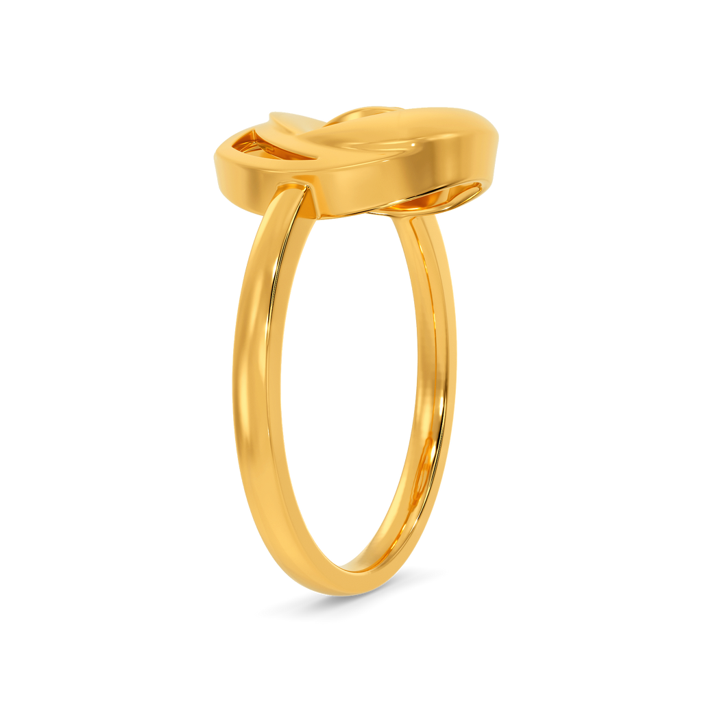 Artsy Bloom Gold Rings image