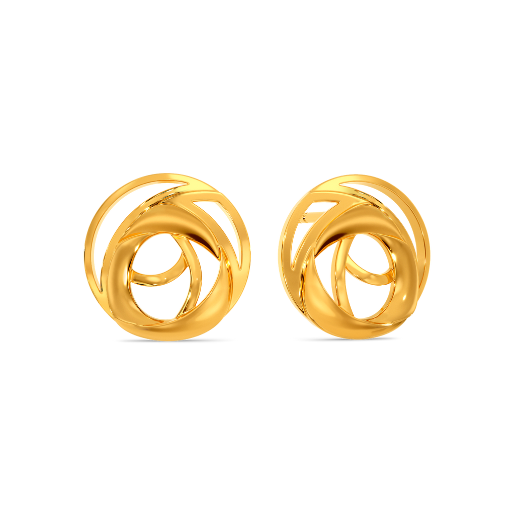 Artsy Bloom Gold Earrings