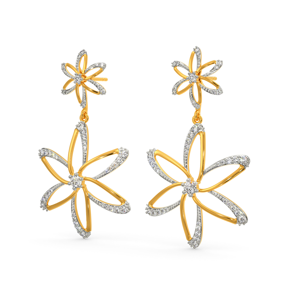 Flora Power Diamond Earrings
