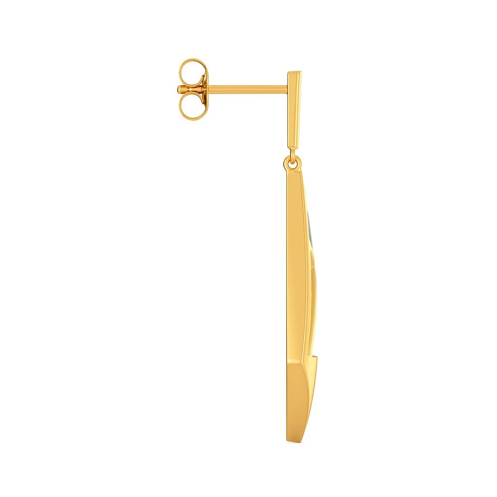 Total Blackout Gold Earrings
