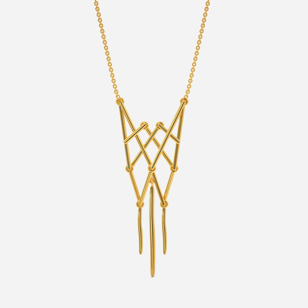 Lace Reaction Gold Necklaces