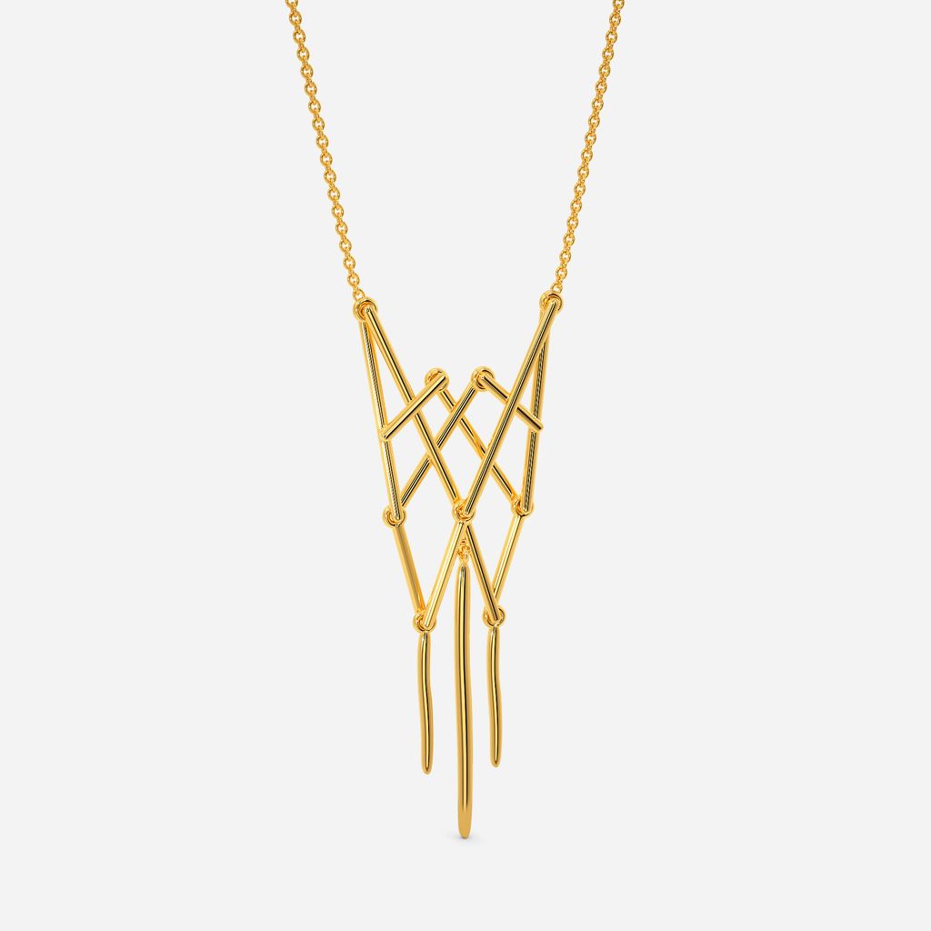 Lace Reaction Gold Necklaces