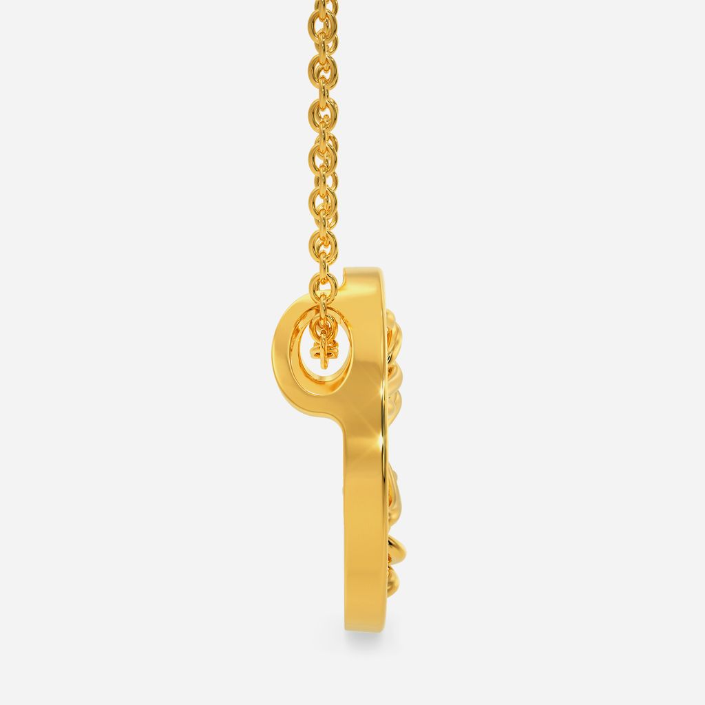 Two Loop Knot Gold Pendants