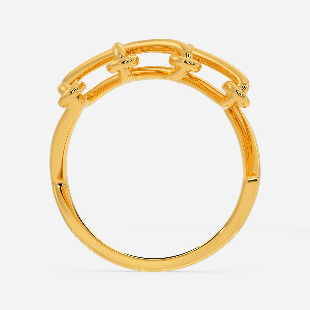 Double Back Lace Gold Rings image