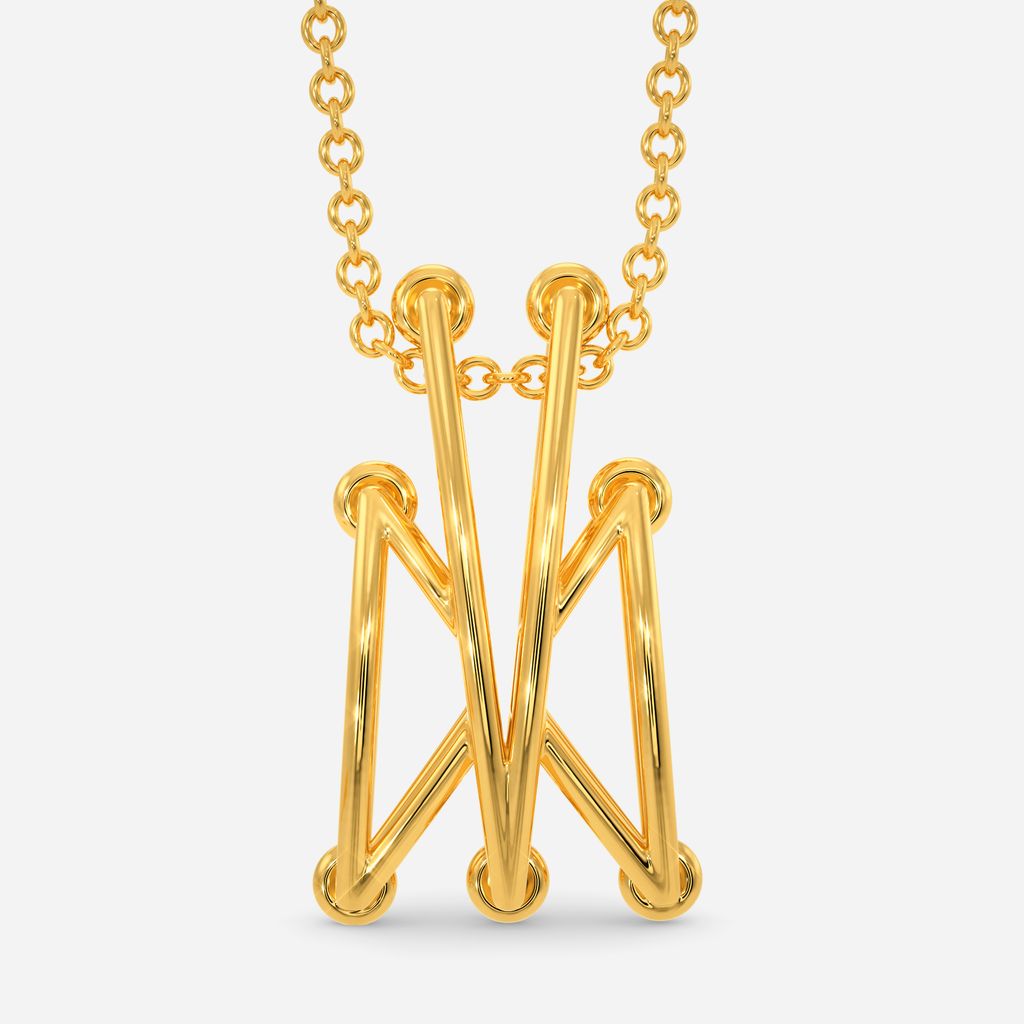 Double Back Lace Gold Pendants