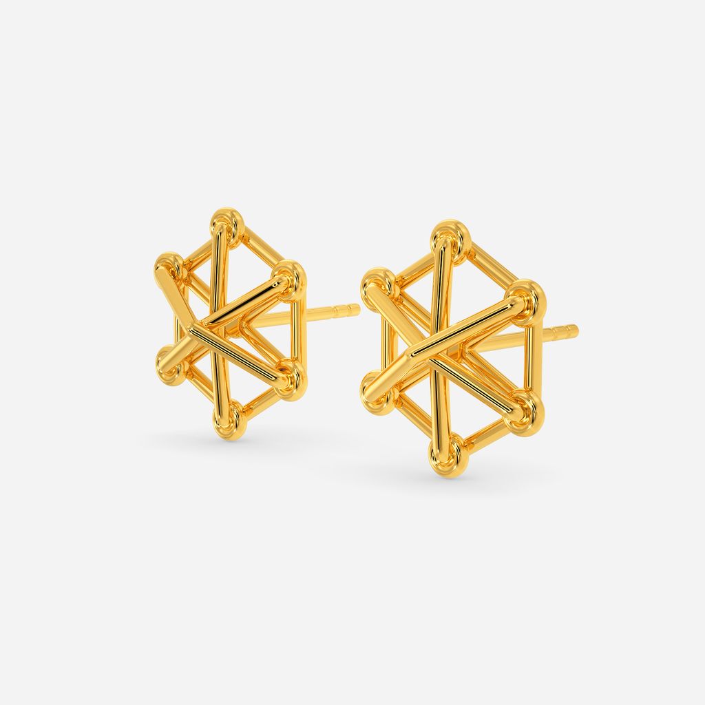Knot-a-Lace Gold Earrings