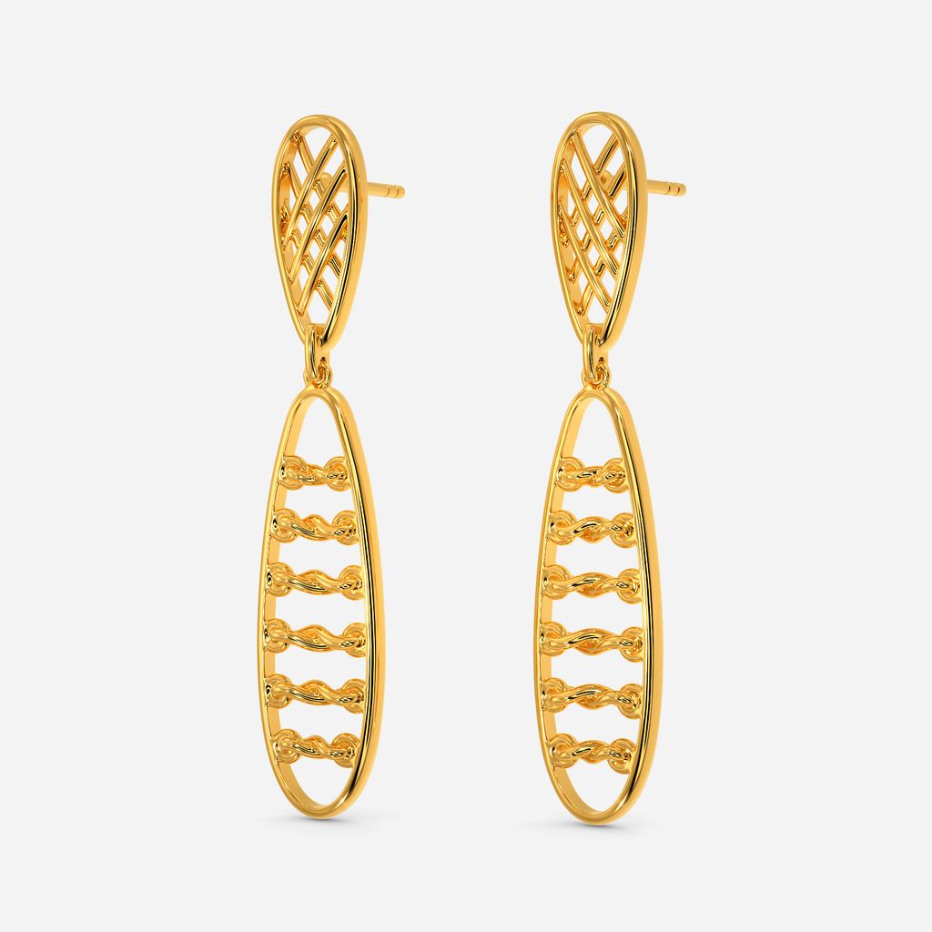 Knotty Lace Gold Earrings