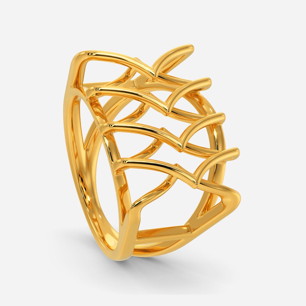 Knotty Lace Gold Rings image