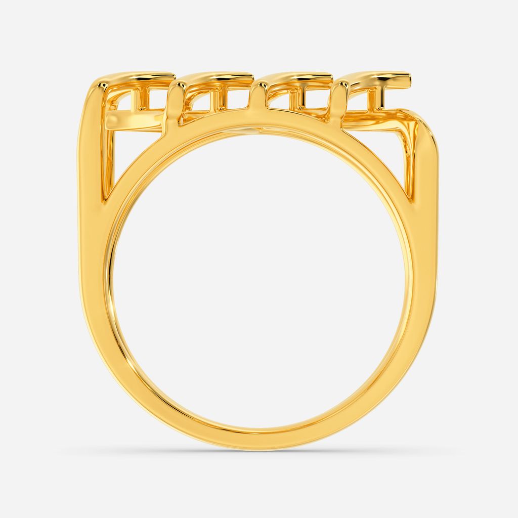 Knotty Lace Gold Rings image