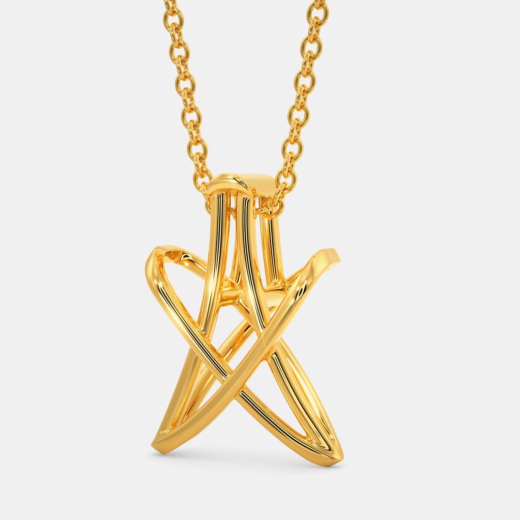 Knotty Lace Gold Pendants