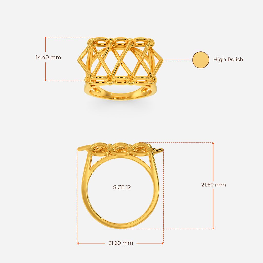 Star Lace Gold Rings image