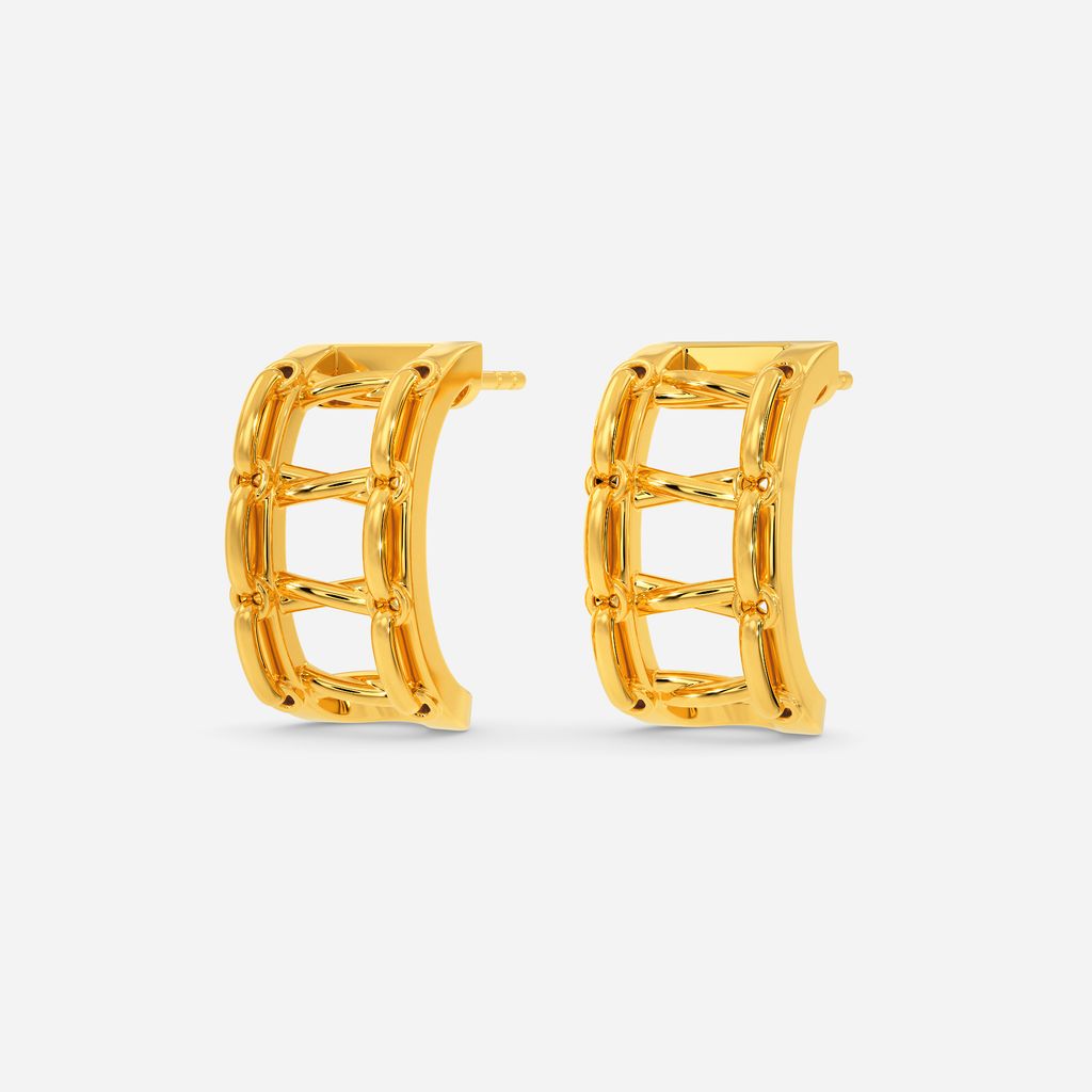 Bohemian Lace Gold Earrings