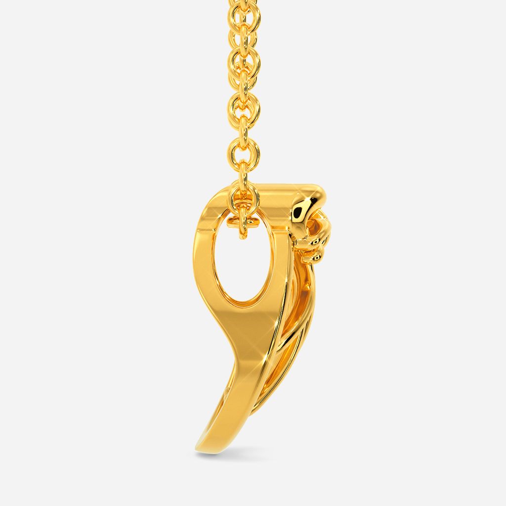 Bow line Lace Gold Pendants