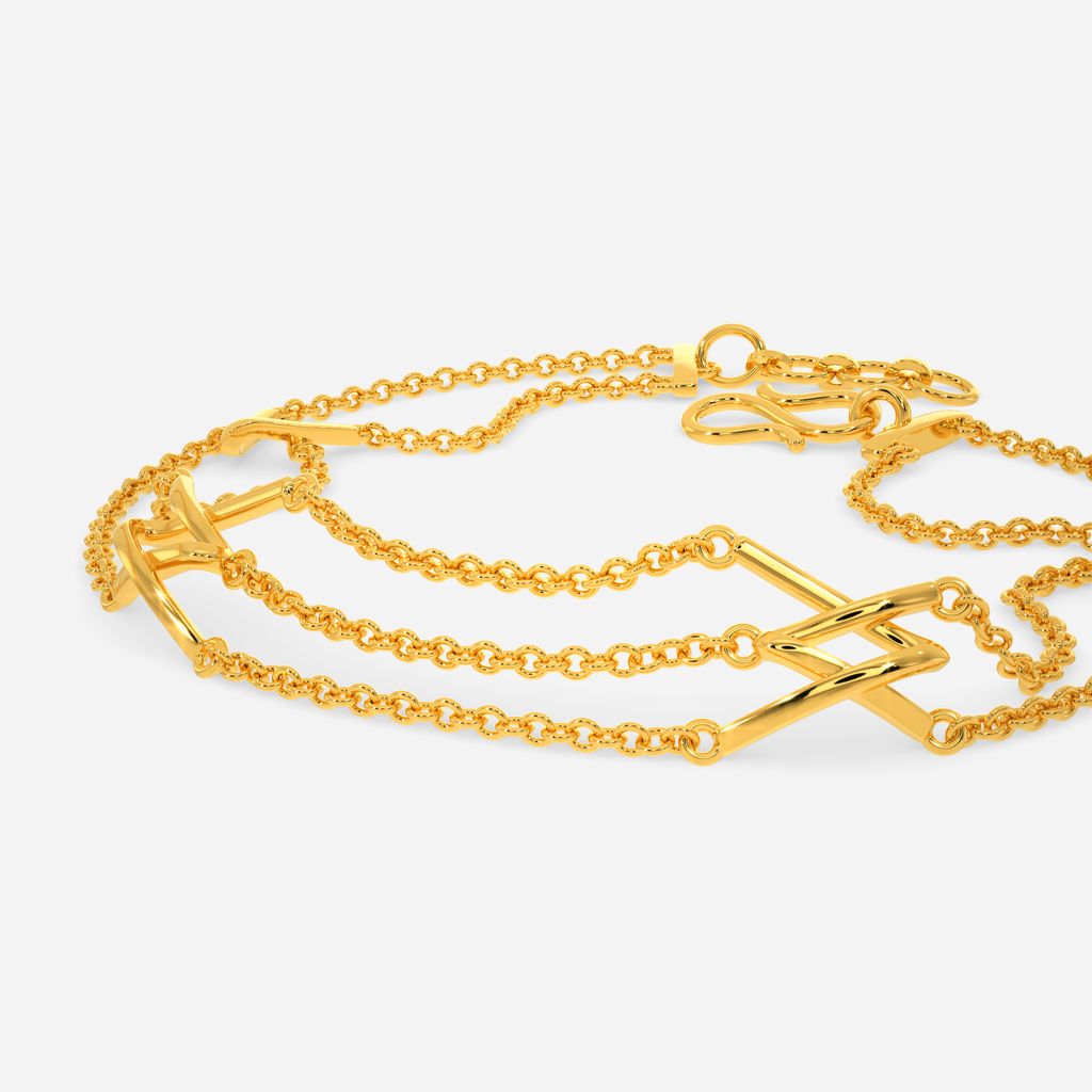 Kriss Kross Lace Gold Bracelets