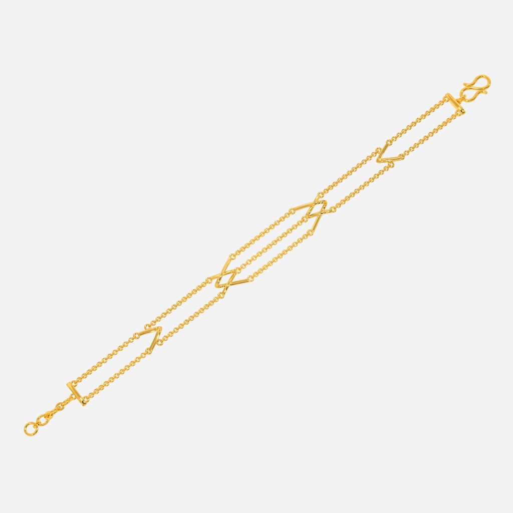Kriss Kross Lace Gold Bracelets