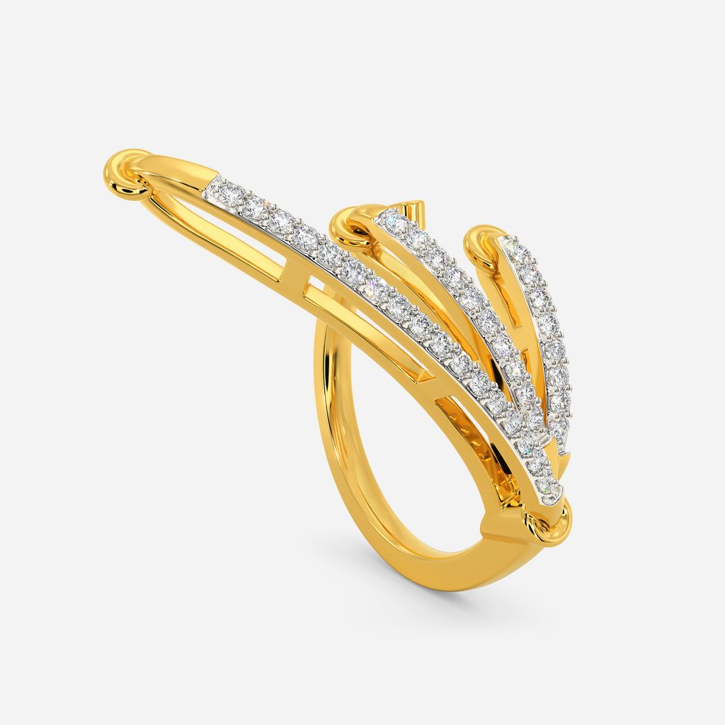 Zippered Lace Diamond Rings image