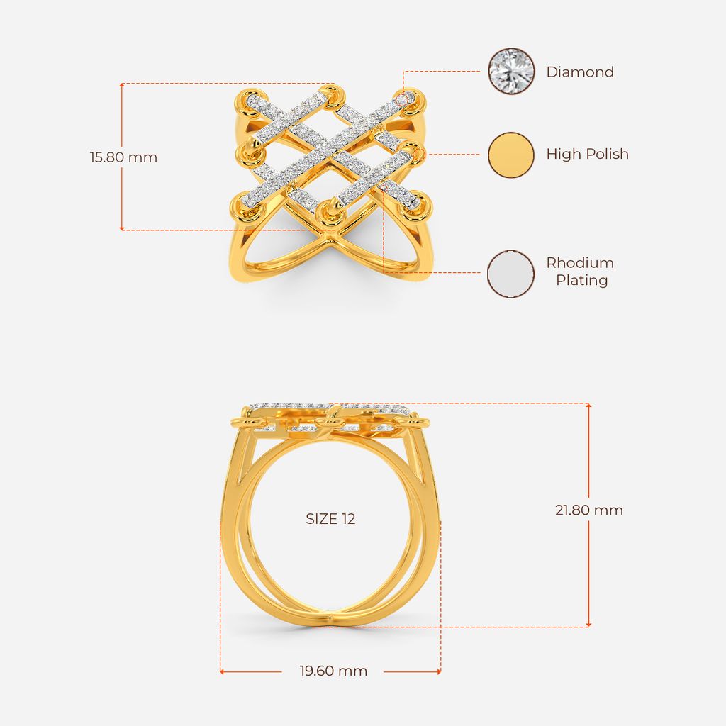 Hidden Knot Lace Diamond Rings image