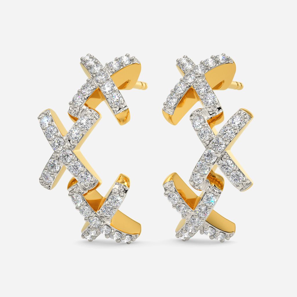 Free flow Lace Diamond Earrings