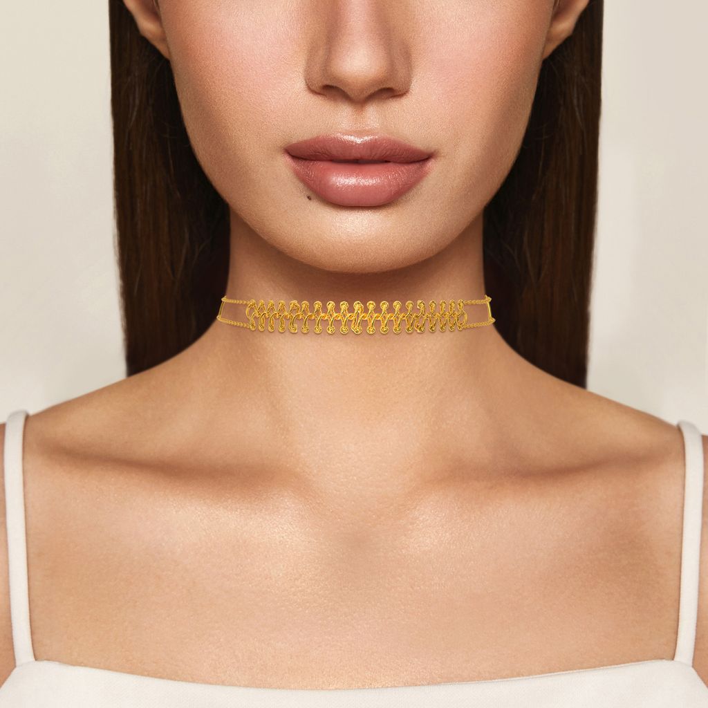 Two Loop Knot Gold Necklaces