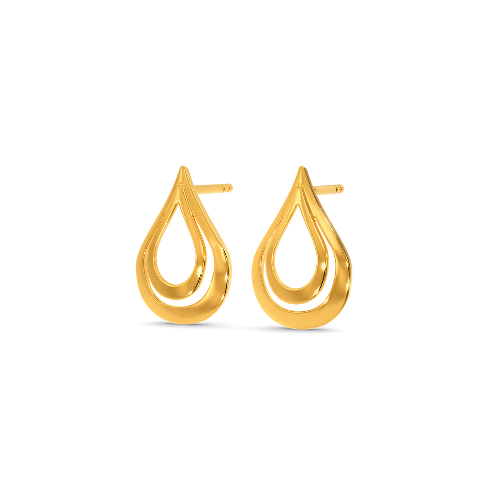 Preppy Layers Gold Earrings