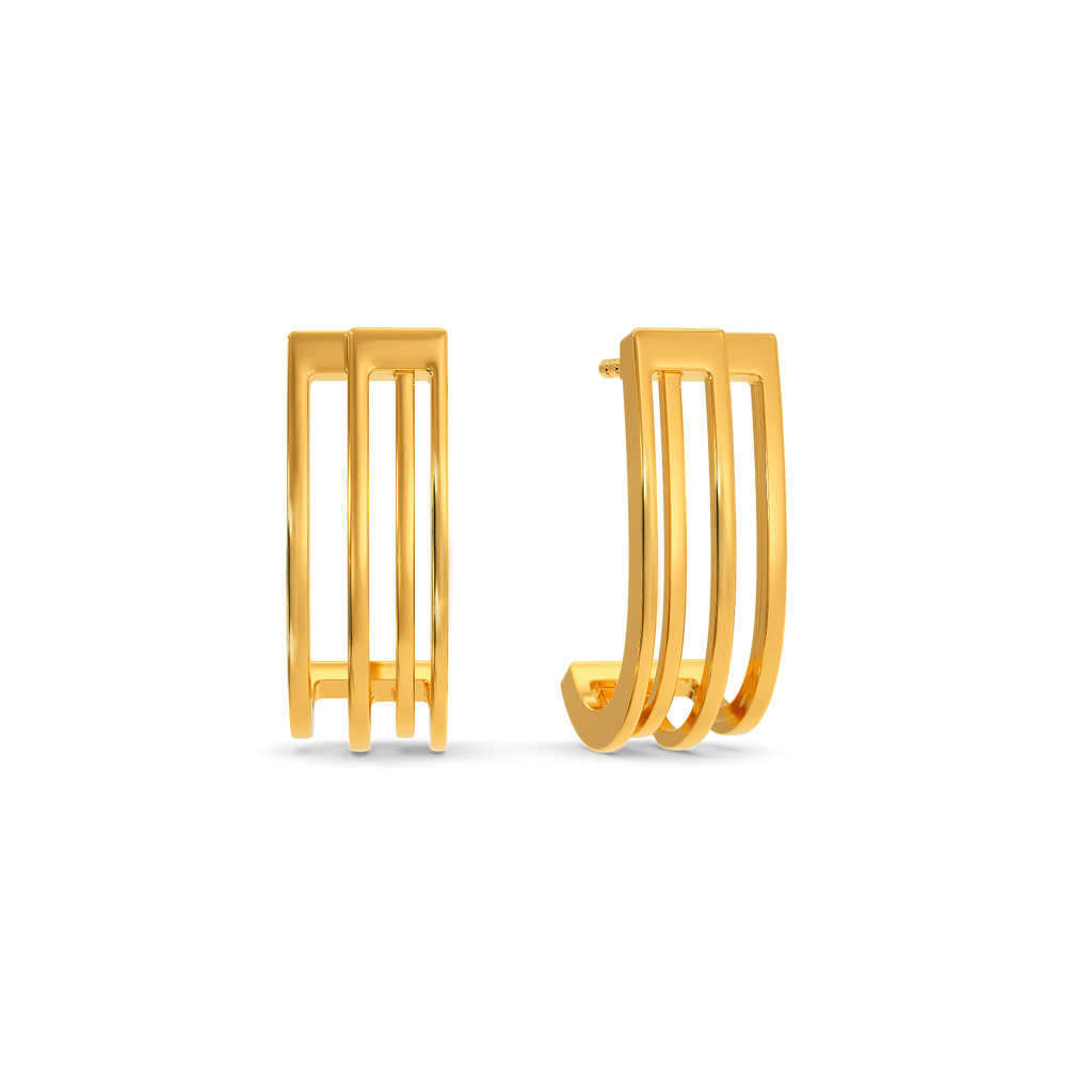 Layer O Layer Gold Earrings