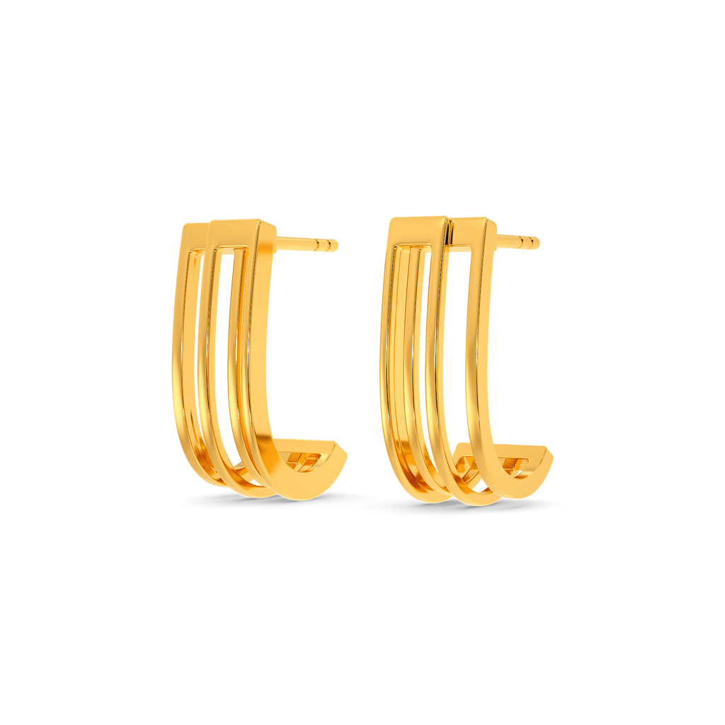 Layer O Layer Gold Earrings