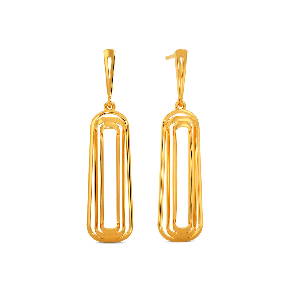 Playful Layers Gold Earrings