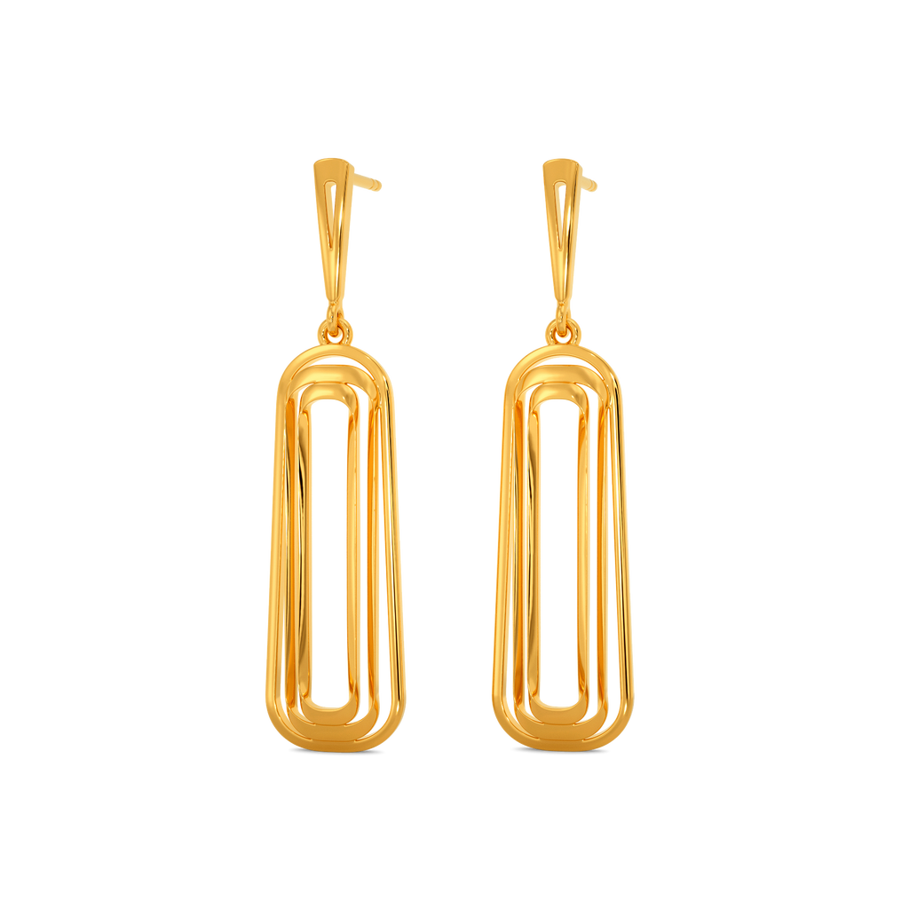 Playful Layers Gold Earrings