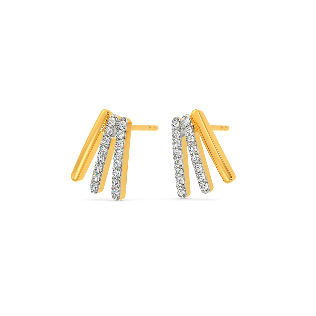Layer Blink Diamond Earrings