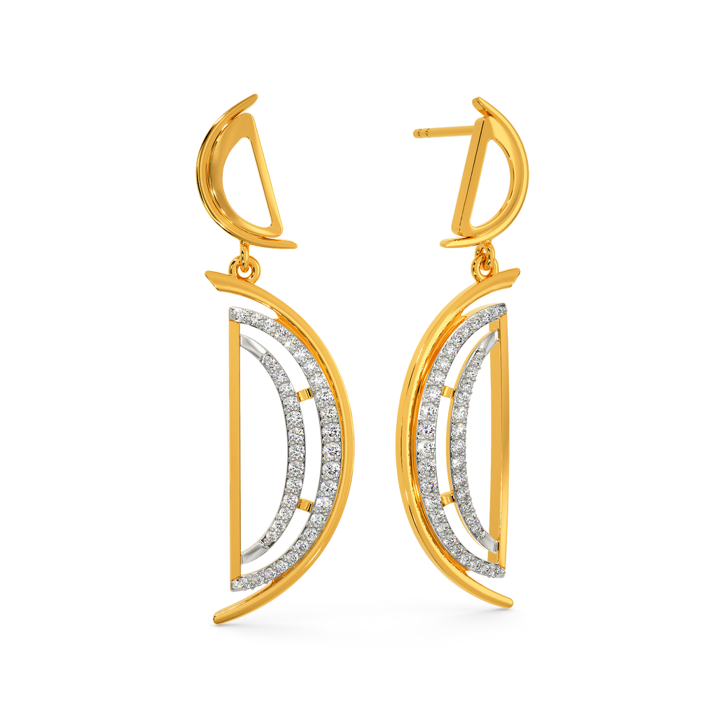 Layered Game Diamond Earrings