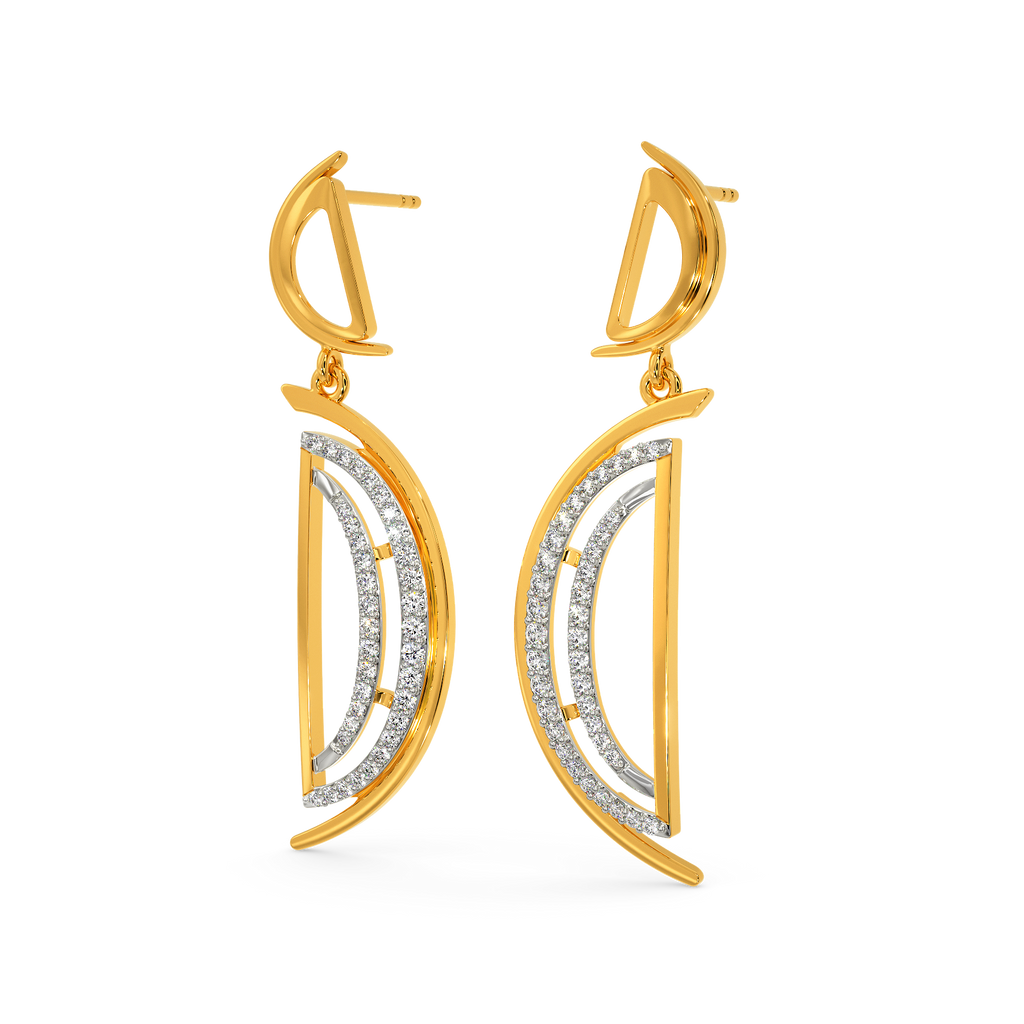 Layered Game Diamond Earrings