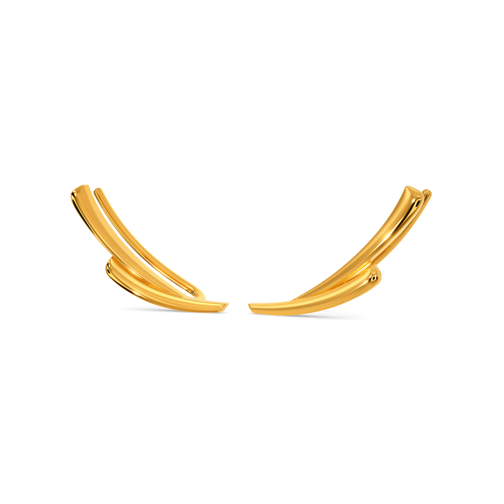 Layers of the Fall Gold Earrings