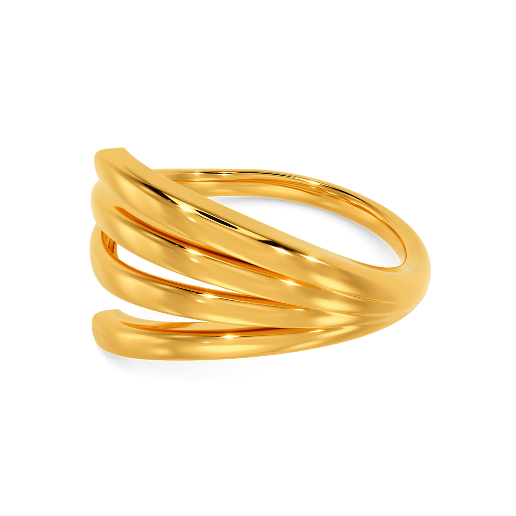 Layers of the Fall Gold Rings alternate view 2